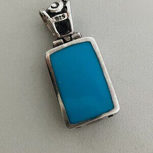 Turquoise & Sterling Silver Pendant
